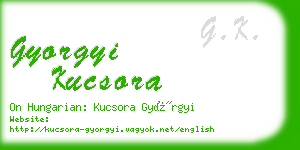 gyorgyi kucsora business card
